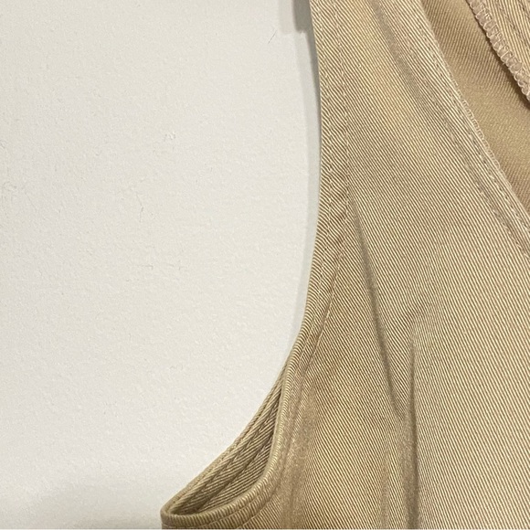 Vintage D.S. Ross Collectibles Khaki Sleeveless Button Front Dress size 7/8 - Picture 4 of 14